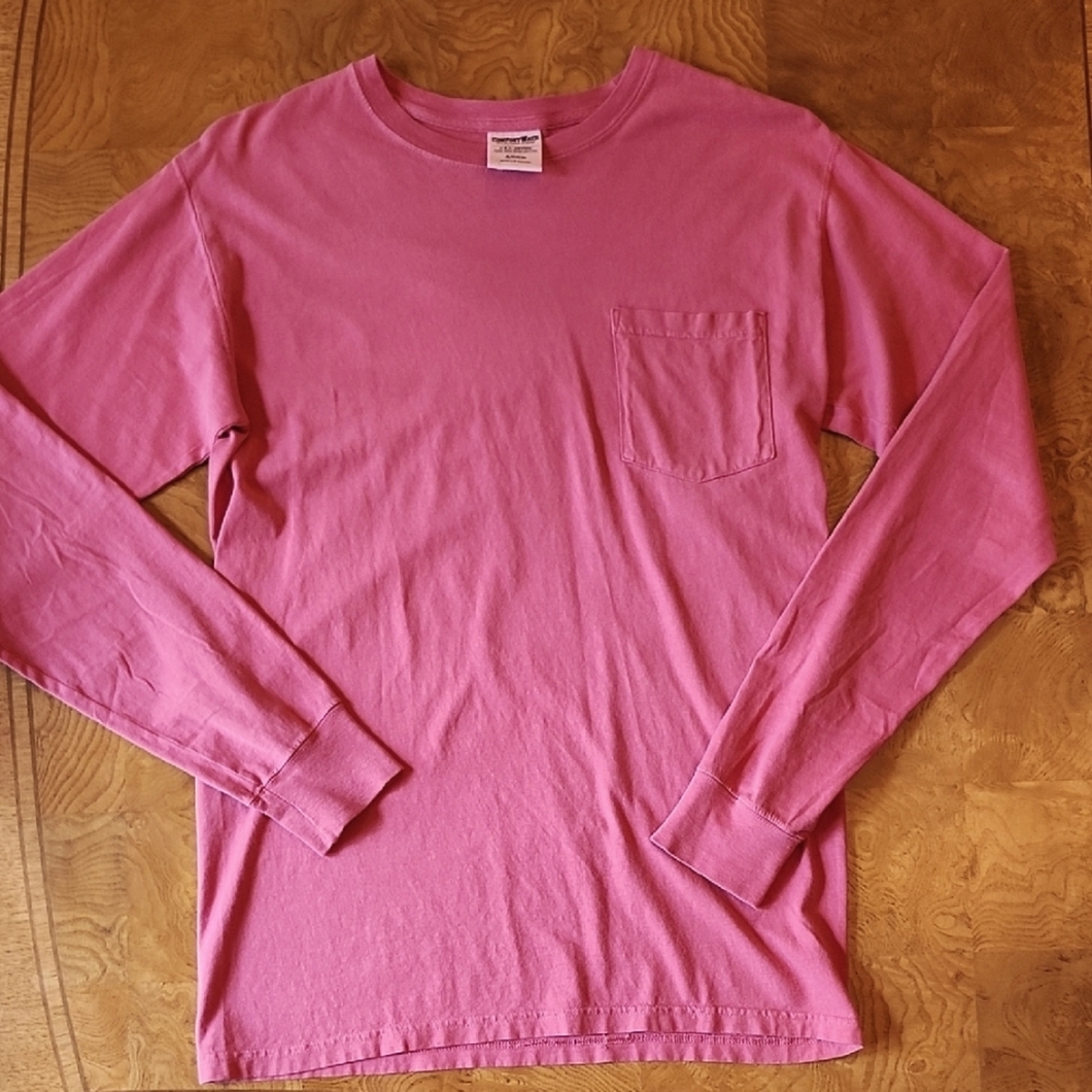 Hanes Long Sleeve Pink Shirt